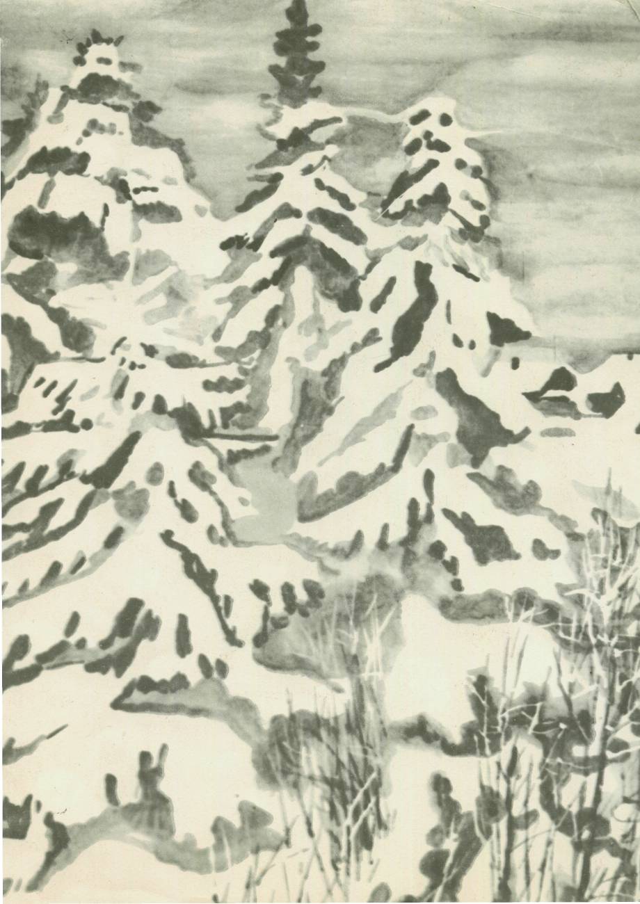 Первый снег бунин рисунок